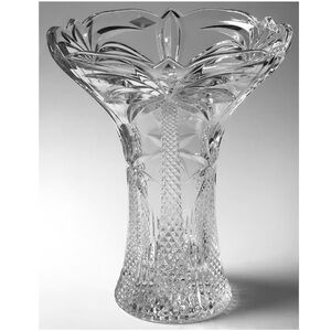 Shannon crystal South beach Palm by GODINGER 12" Flower Vase!STUNNING